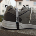 Erdungsband am schuh angebracht detail
